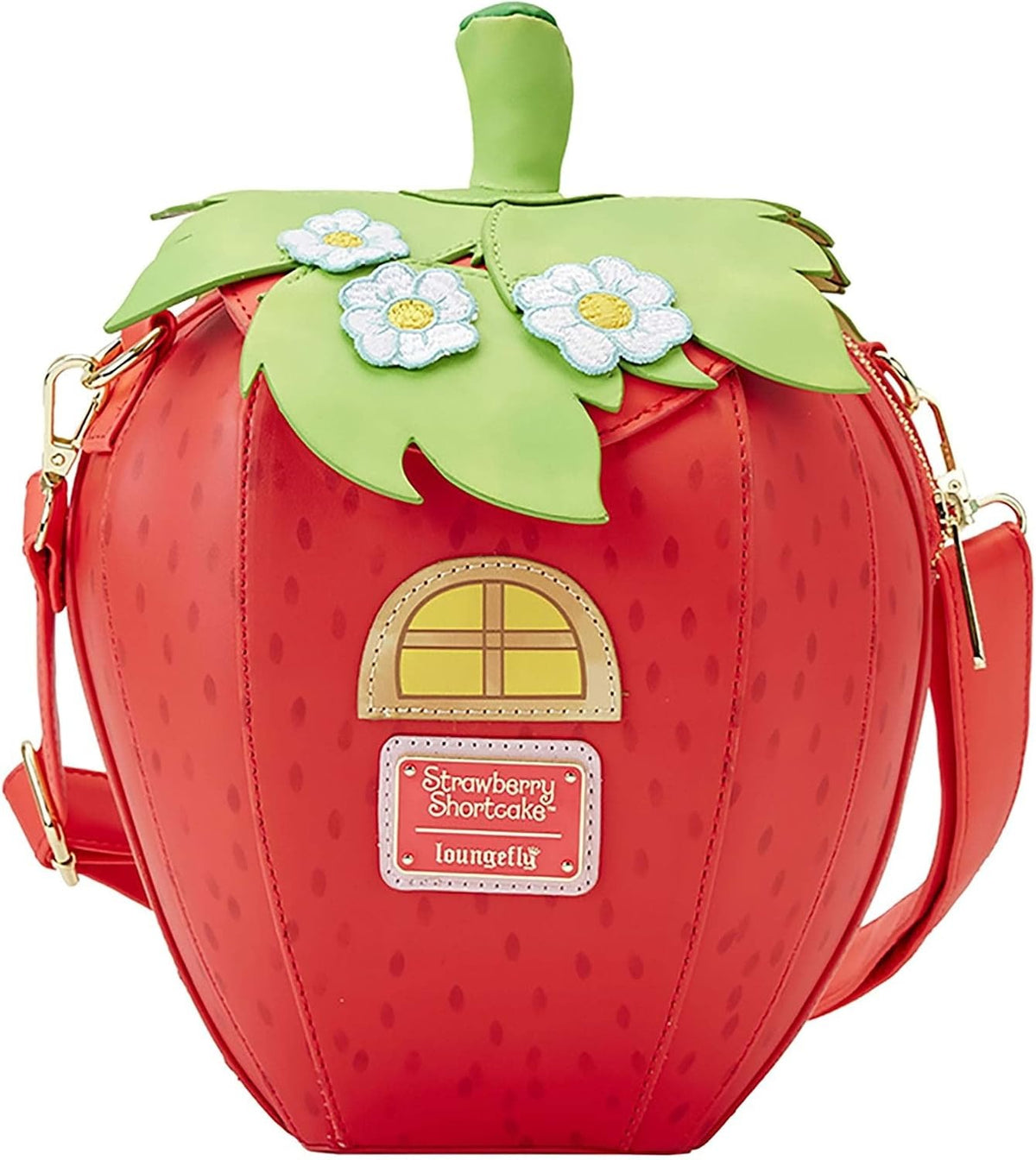 Loungefly: Strawberry Shortcake Strawberry House Crossbody Bag Clothing and Apparel Loungefly