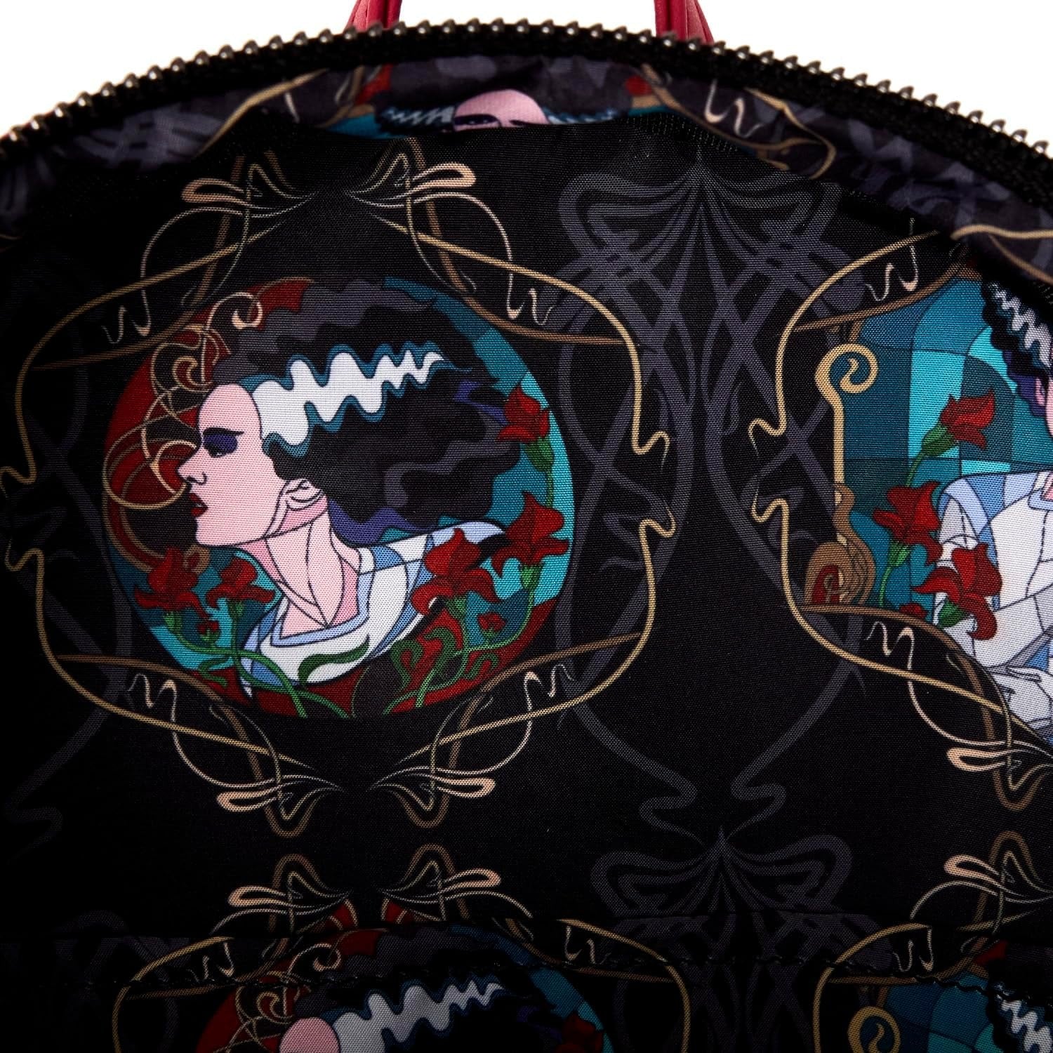 Loungefly: Universal Monsters - Bride of Frankenstein Stained Glass Mini Backpack Clothing and Apparel Loungefly