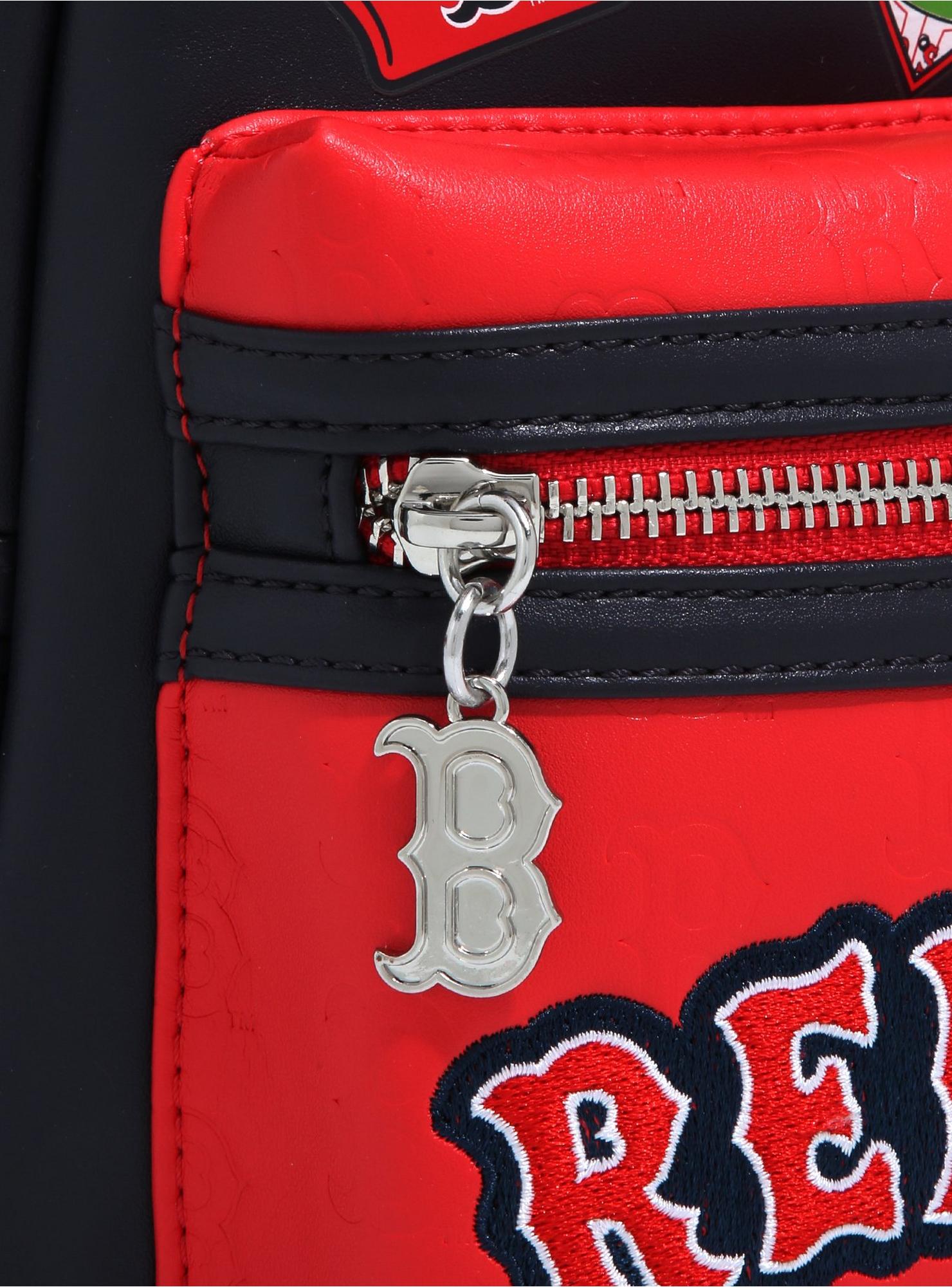 Loungefly: MLB Boston Red Sox Patches Mini Backpack Clothing and Apparel Loungefly