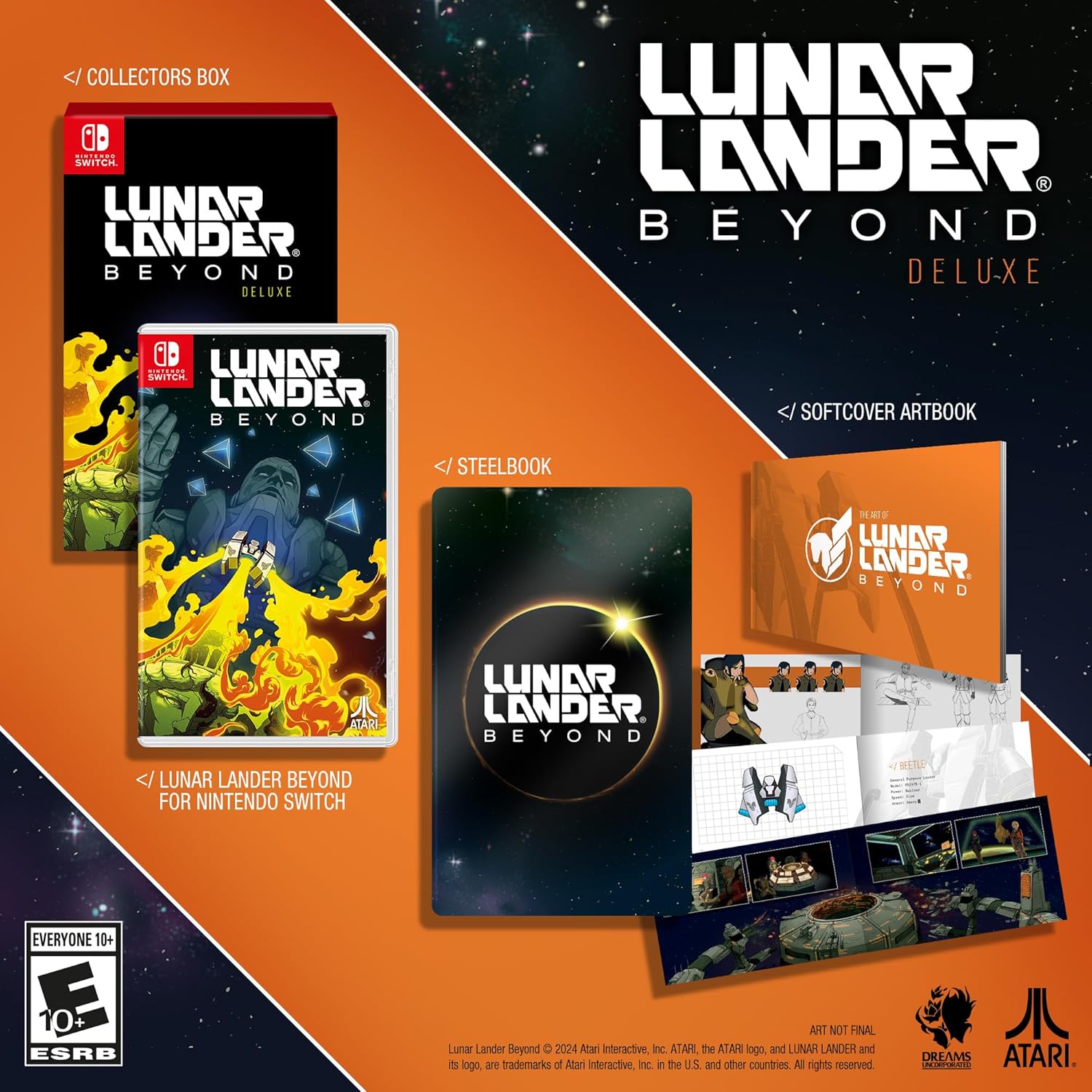 Lunar Lander Beyond - Deluxe [Nintendo Switch] Nintendo Switch Video Game Atari