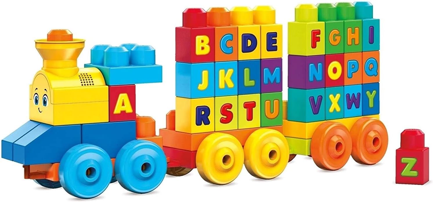 MEGA BLOKS: ABC Musical Train - 50 Pieces Toys & Games Mattel