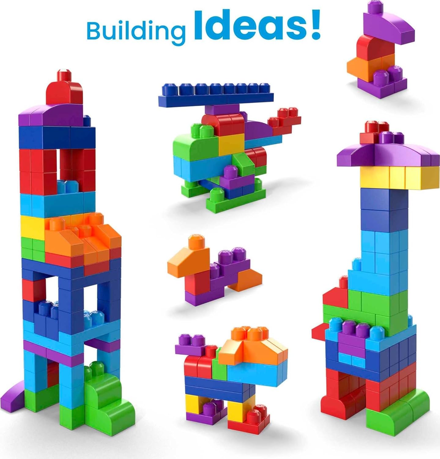MEGA BLOKS: Big Buidling Bag - 80 Pieces Toys & Games Mattel