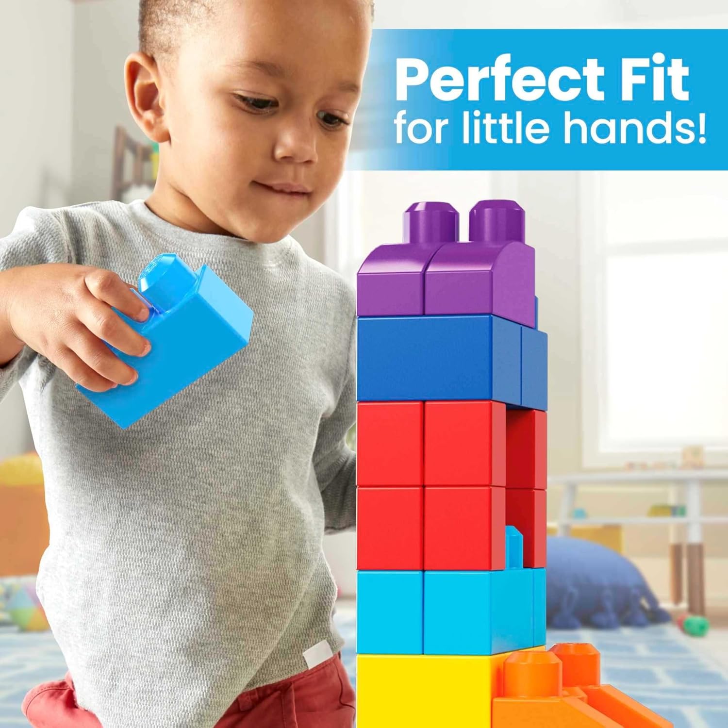 MEGA BLOKS: Big Buidling Bag - 80 Pieces Toys & Games Mattel