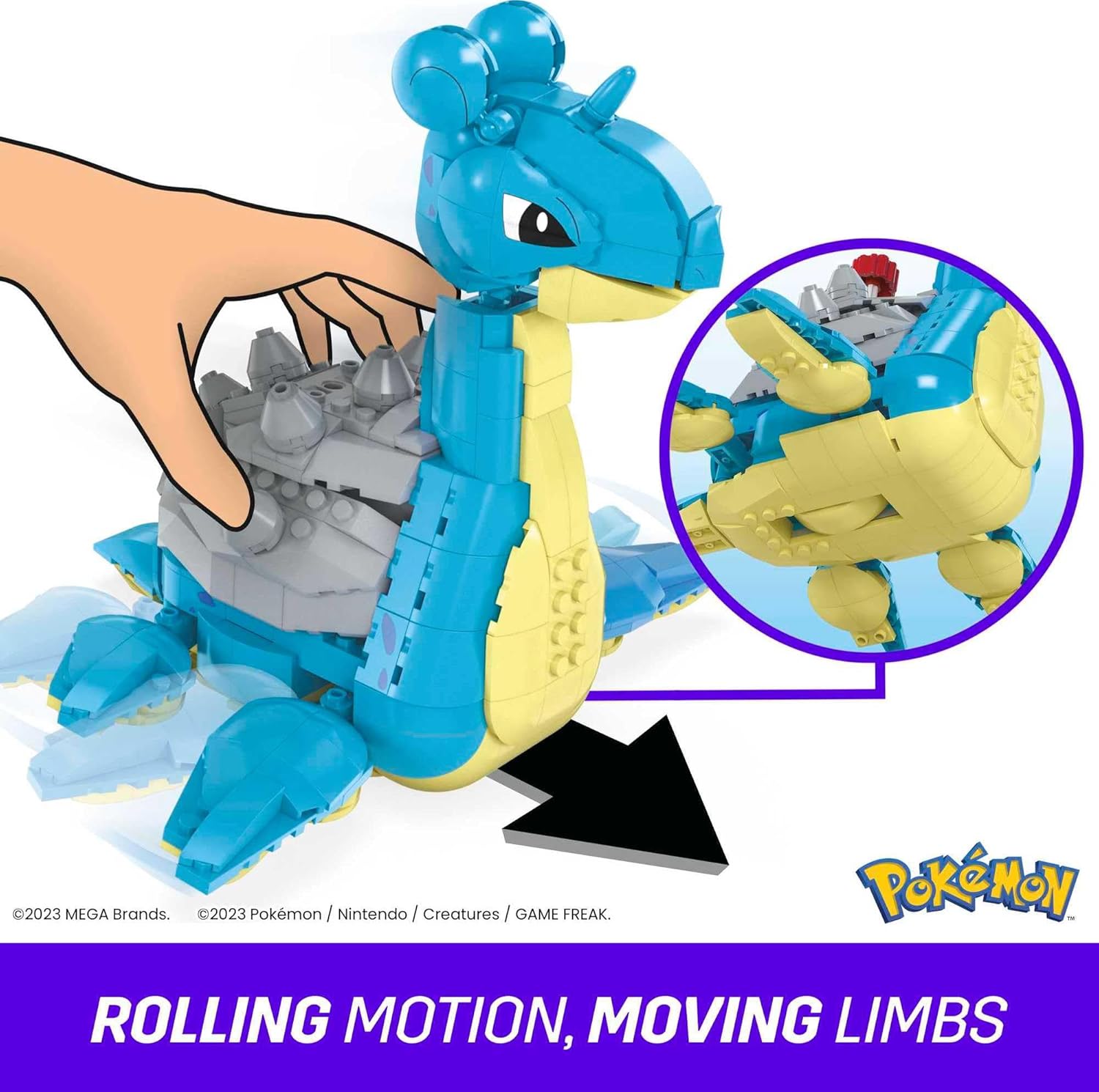 MEGA Pokemon: Lapras - 527 Piece Building Set Toys & Games Mattel