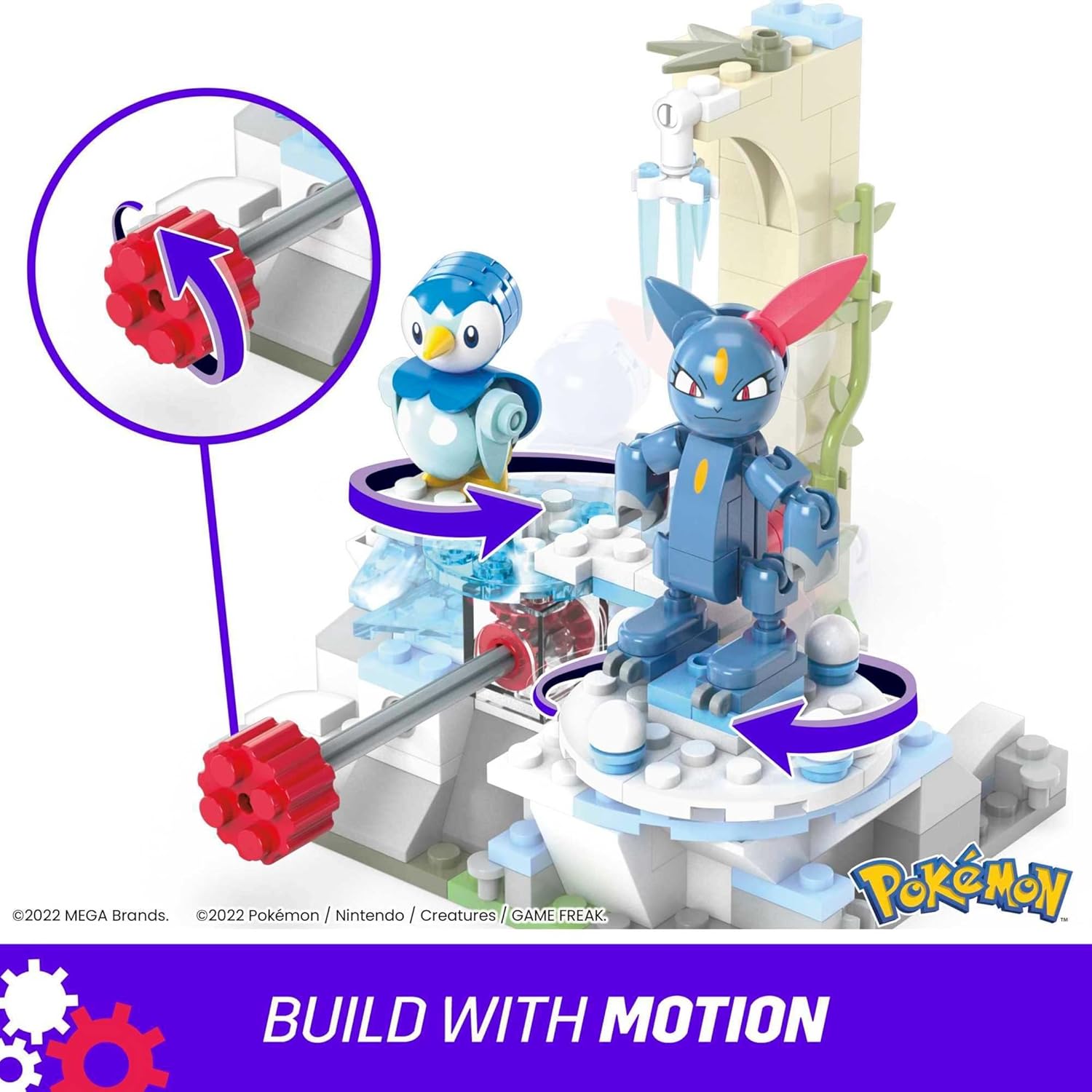 MEGA Pokemon: Piplup and Synesael's Snow Day - 183 Piece Building Set Toys & Games Mattel