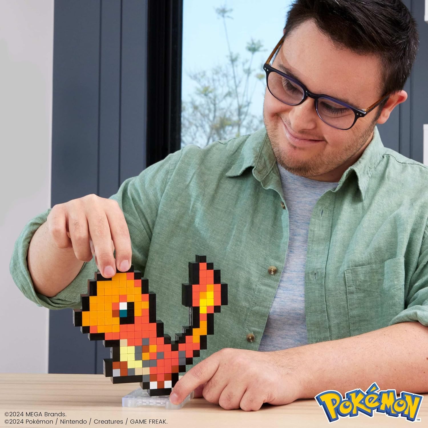 MEGA: Pokemon [Pixel Art Charmander] Toys & Games MEGA