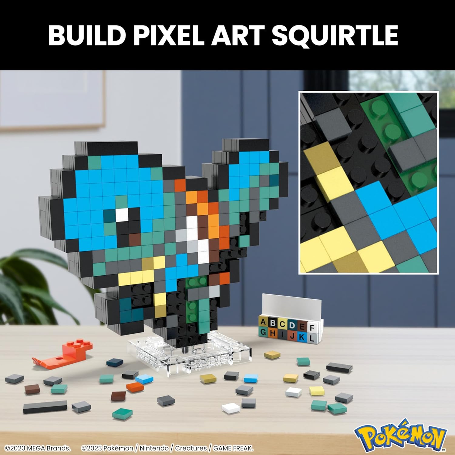 MEGA: Pokemon [Pixel Art Squirtle] Toys & Games MEGA