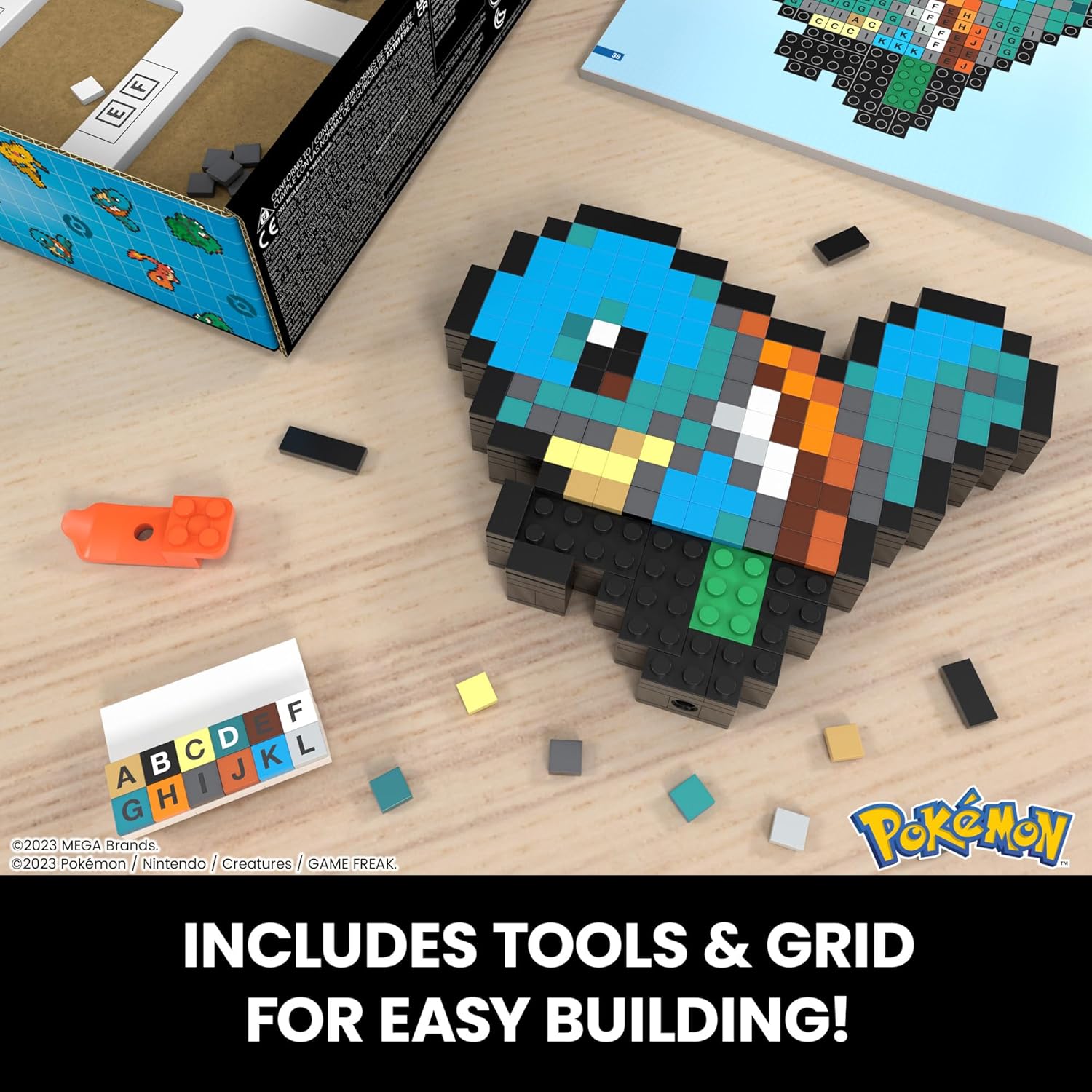 MEGA: Pokemon [Pixel Art Squirtle] Toys & Games MEGA