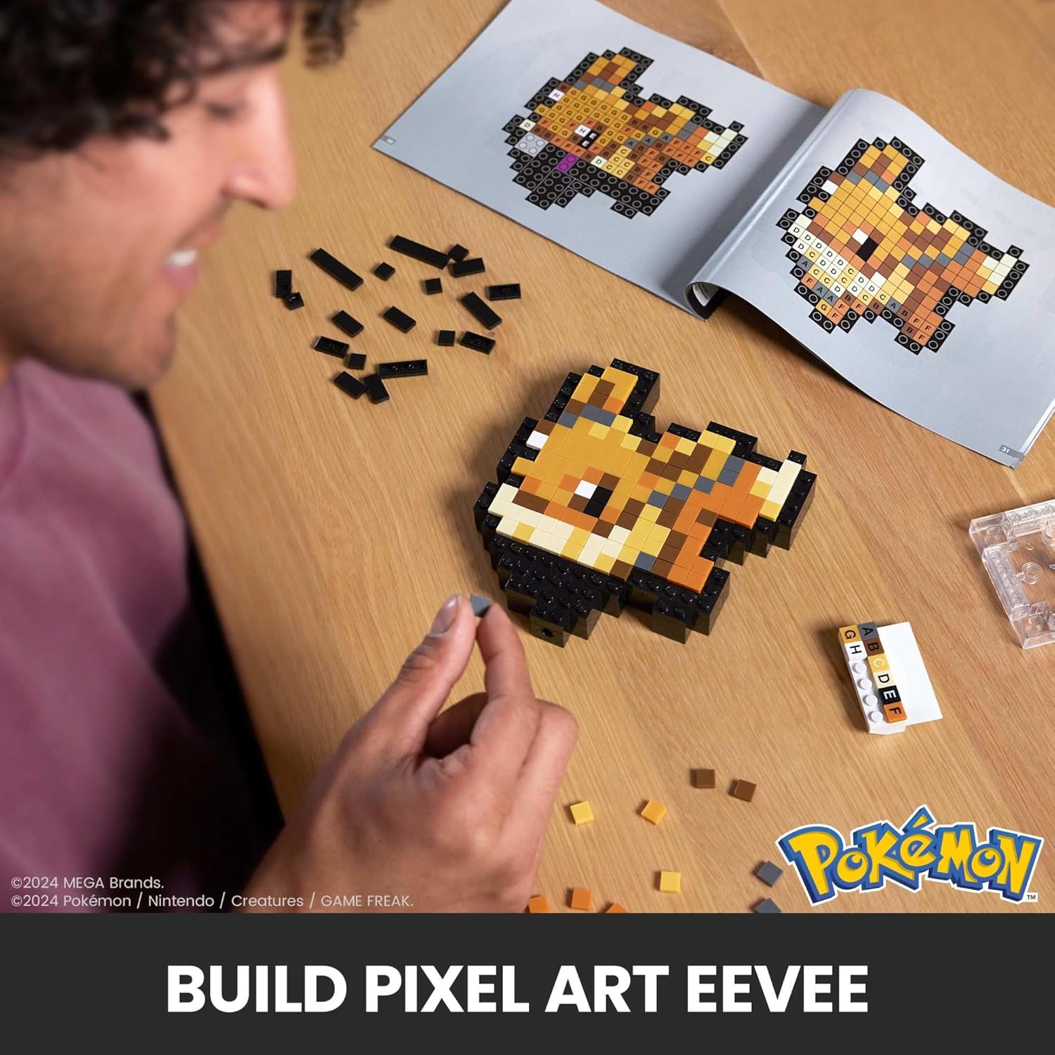 MEGA: Pokemon [Pixel Art Eevee] Toys & Games MEGA