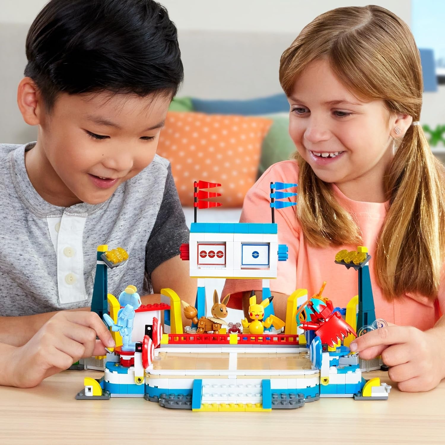 MEGA Pokemon: Training Stadium - 1101 Piece Building Set with 5 Poseable Characters Toys & Games Mattel