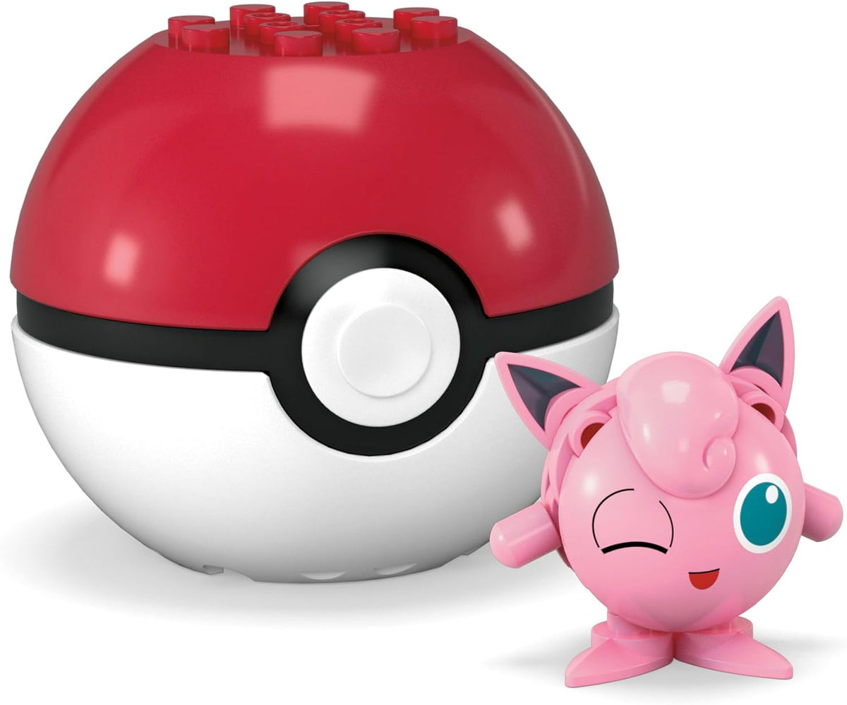 MEGA Pokemon: Poke Ball Jigglypuff - 20 Piece Building Set Toys & Games Mattel