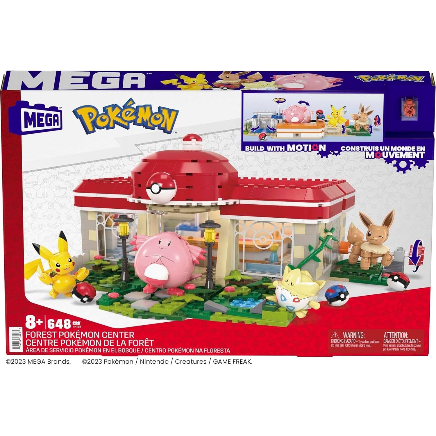 MEGA Pokemon: Forest Center - 648 Pieces Building Set (HNT93) Toys & Games Mattel