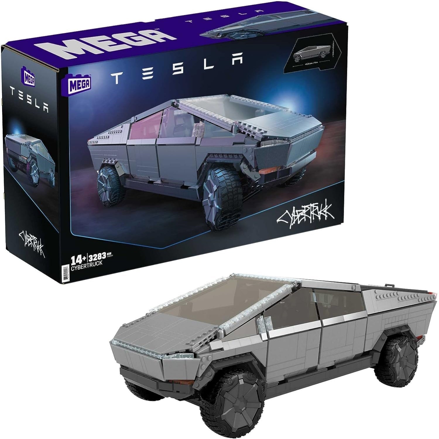 MEGA Bloks: Tesla Cybertruck - 3283 Pieces [GWW84] [Elon Musk] Toys & Games MEGA