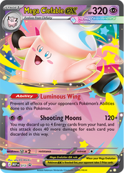 Pokemon TCG: Mega Moonlit Tin - Mega Clefable Ex Card Game Pokemon