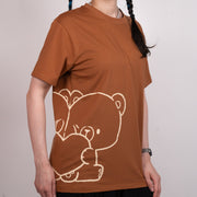 Milk Mocha Bear: Share My Heart Mocha T-shirt T-Shirts Milk Mocha Bear