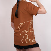 Milk Mocha Bear: Share My Heart Mocha T-shirt T-Shirts Milk Mocha Bear