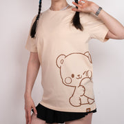Milk Mocha Bear: Share My Heart Milk T-shirt T-Shirts Milk Mocha Bear
