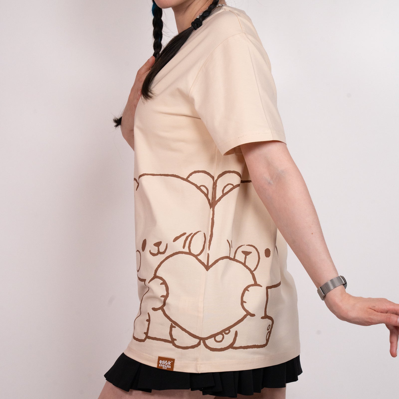 Milk Mocha Bear: Share My Heart Milk T-shirt T-Shirts Milk Mocha Bear