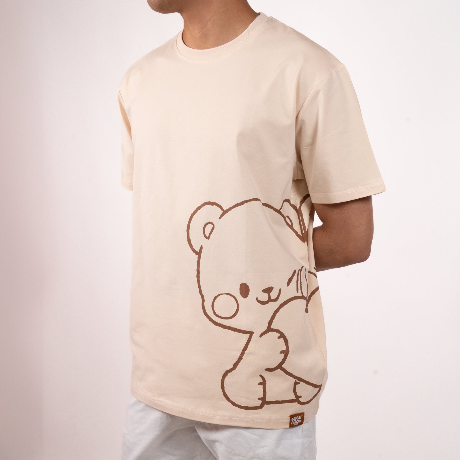 Milk Mocha Bear: Share My Heart Milk T-shirt T-Shirts Milk Mocha Bear