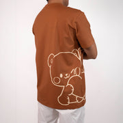 Milk Mocha Bear: Share My Heart Mocha T-shirt T-Shirts Milk Mocha Bear