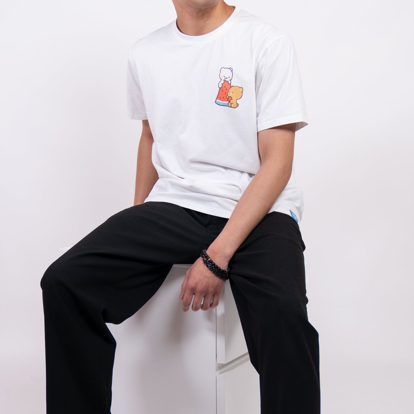 Milk Mocha Bear: Summer Watermelon T-Shirt T-Shirts Milk Mocha Bear