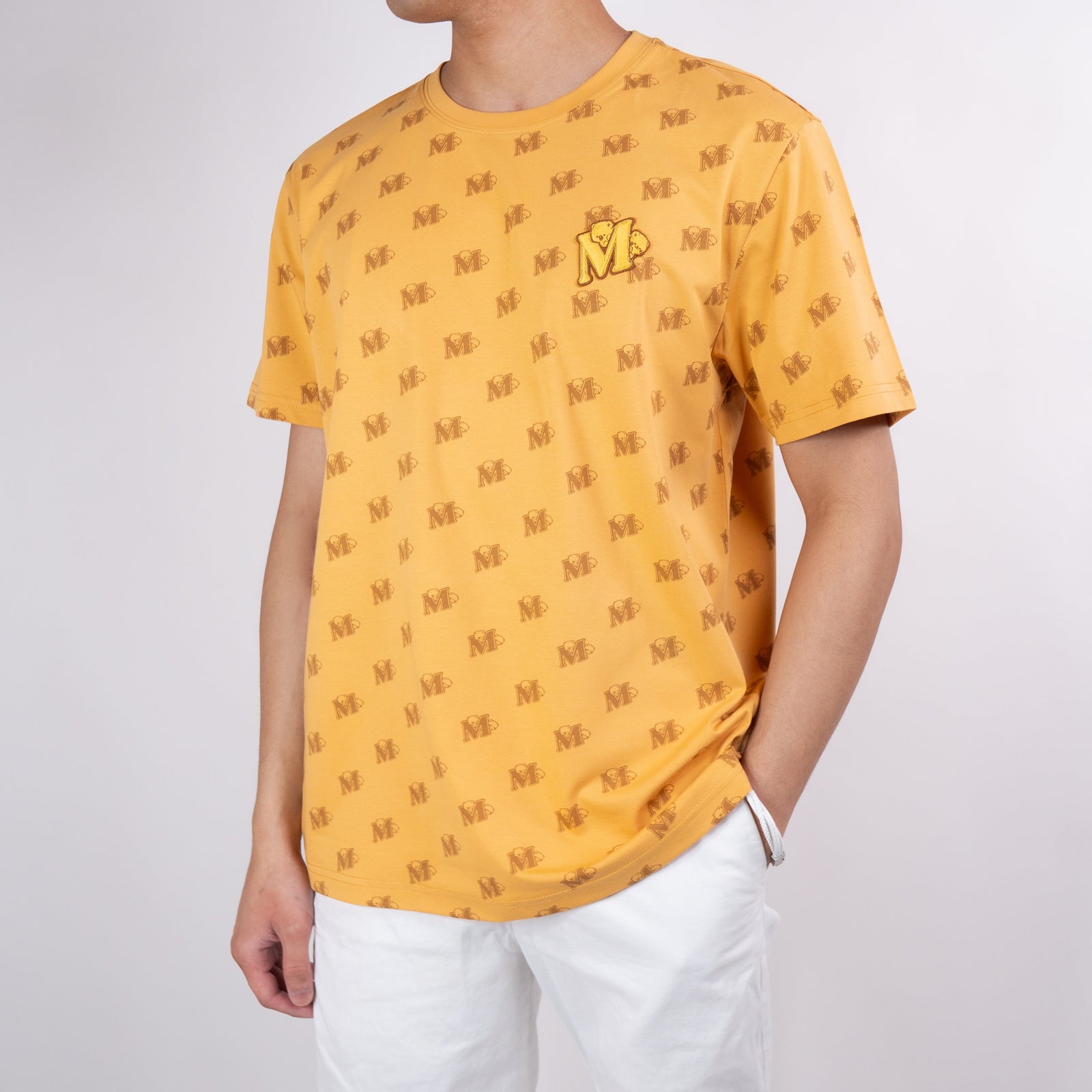 Milk Mocha Bear: Giordano X Milk Mocha Bear: Monogram (Brown) T-Shirts Milk Mocha Bear