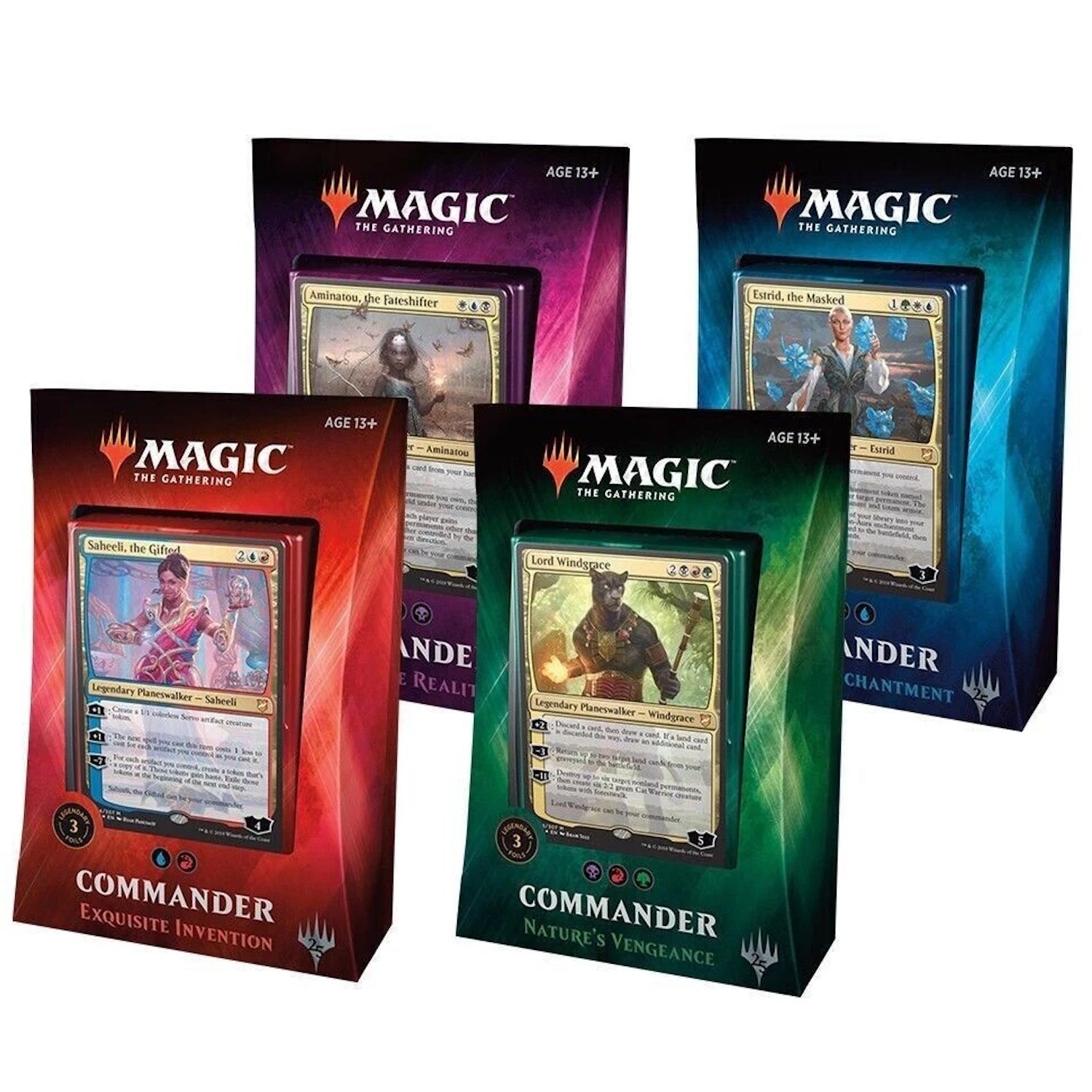 Magic: The Gathering TCG: 2018 Commander (Set of 4) Card Game Wizards of the Coast