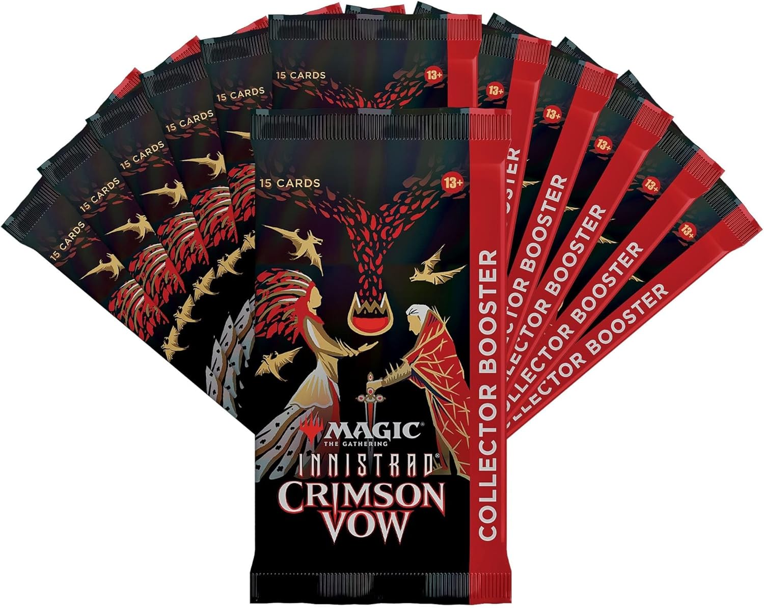 Magic: The Gathering TCG: Innistrad Crimson Vow Collector Booster Box Card Game Wizards of the Coast