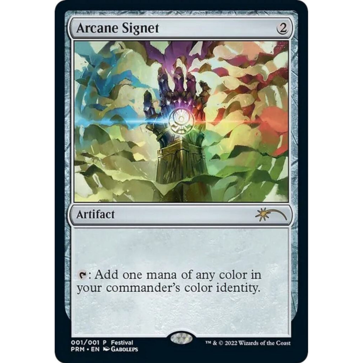 Magic: The Gathering TCG: Magic Fest Arcane Signet Promo Card - Foil Card Game Wizards of the Coast