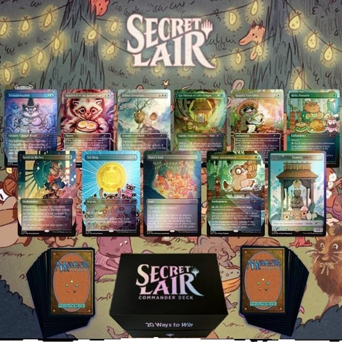 Magic The Gathering TCG: Secret Lair Commander Deck - 20 Ways to Win Card Game Wizards of the Coast