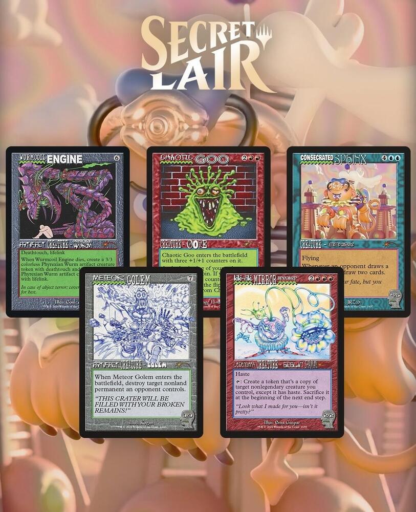 Magic: The Gathering TCG: Secret Lair x Brain Dead: Creatures - Rainbow Foil Card Game Wizards of the Coast