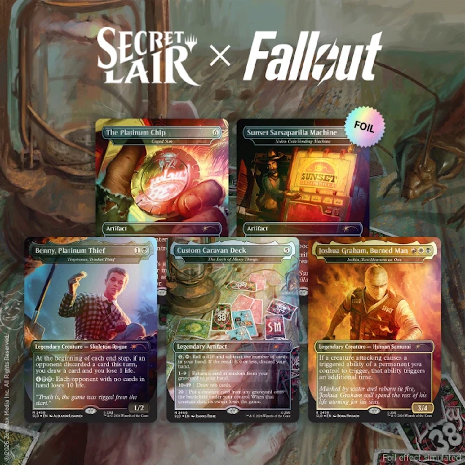 Magic: The Gathering TCG: Secret Lair x Fallout: Welcome to New Vegas (Foil) Card Game Wizards of the Coast