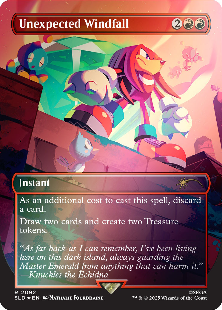 Magic: The Gathering TCG: Secret Lair x Sonic - Chasing Adventure - Foil Card Game Wizards of the Coast