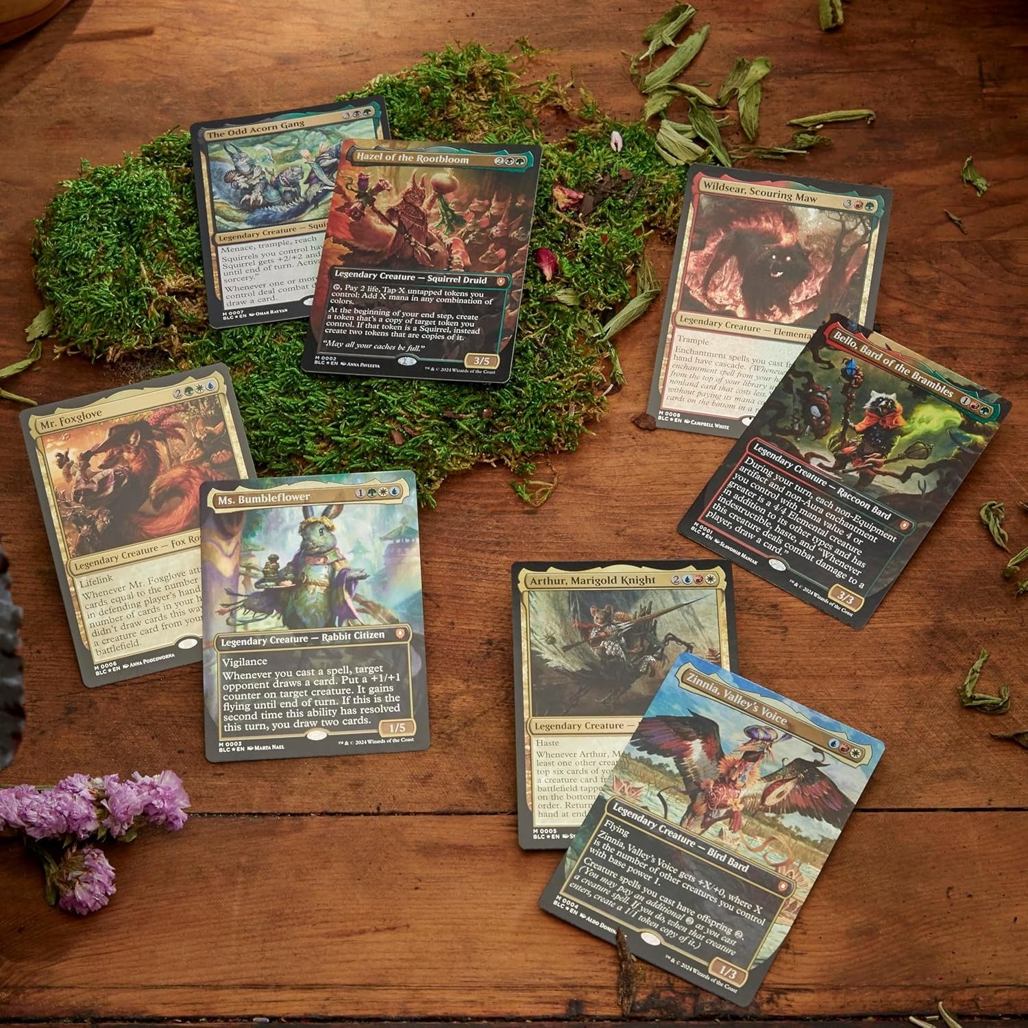 Magic: The Gathering TCG: Bloomburrow Commander Deck Bundle - 4 Deck Set Card Game Wizards of the Coast