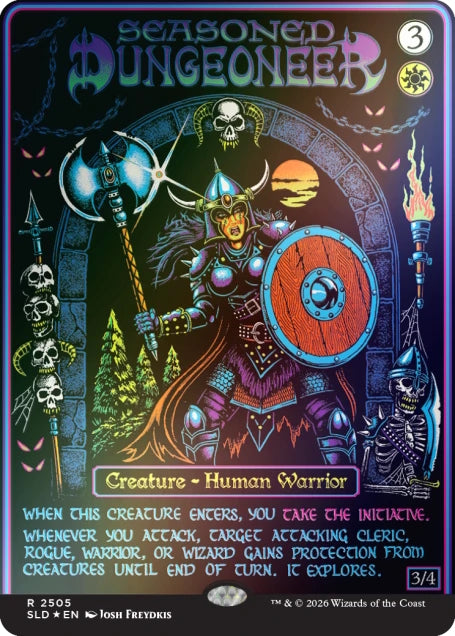 Magic: The Gathering TCG: Secret Lair x Dungeons and Dragons - Black Light's and Dark Dungeons (Traditional Foil Edition) Card Game Wizards of the Coast
