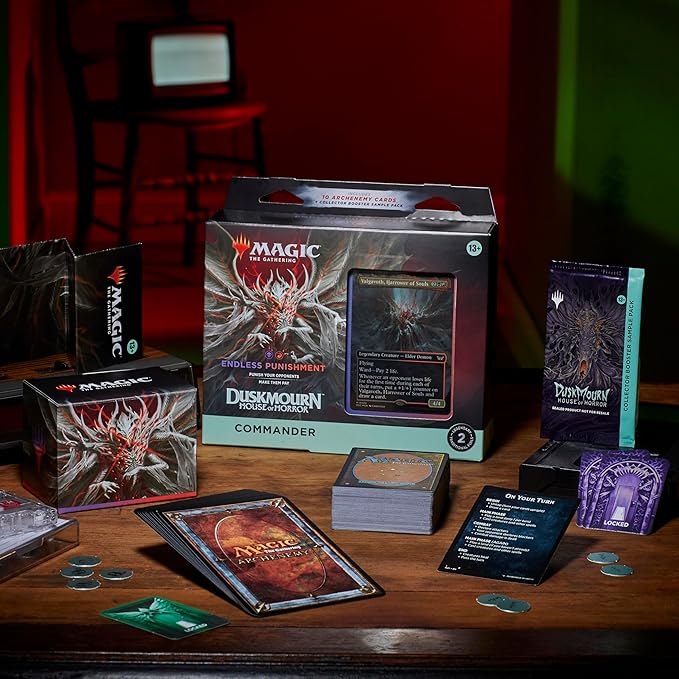 Magic: The Gathering TCG: Duskmourn: House of Horrors Commander Deck Bundle - 4 Decks Card Game Wizards of the Coast