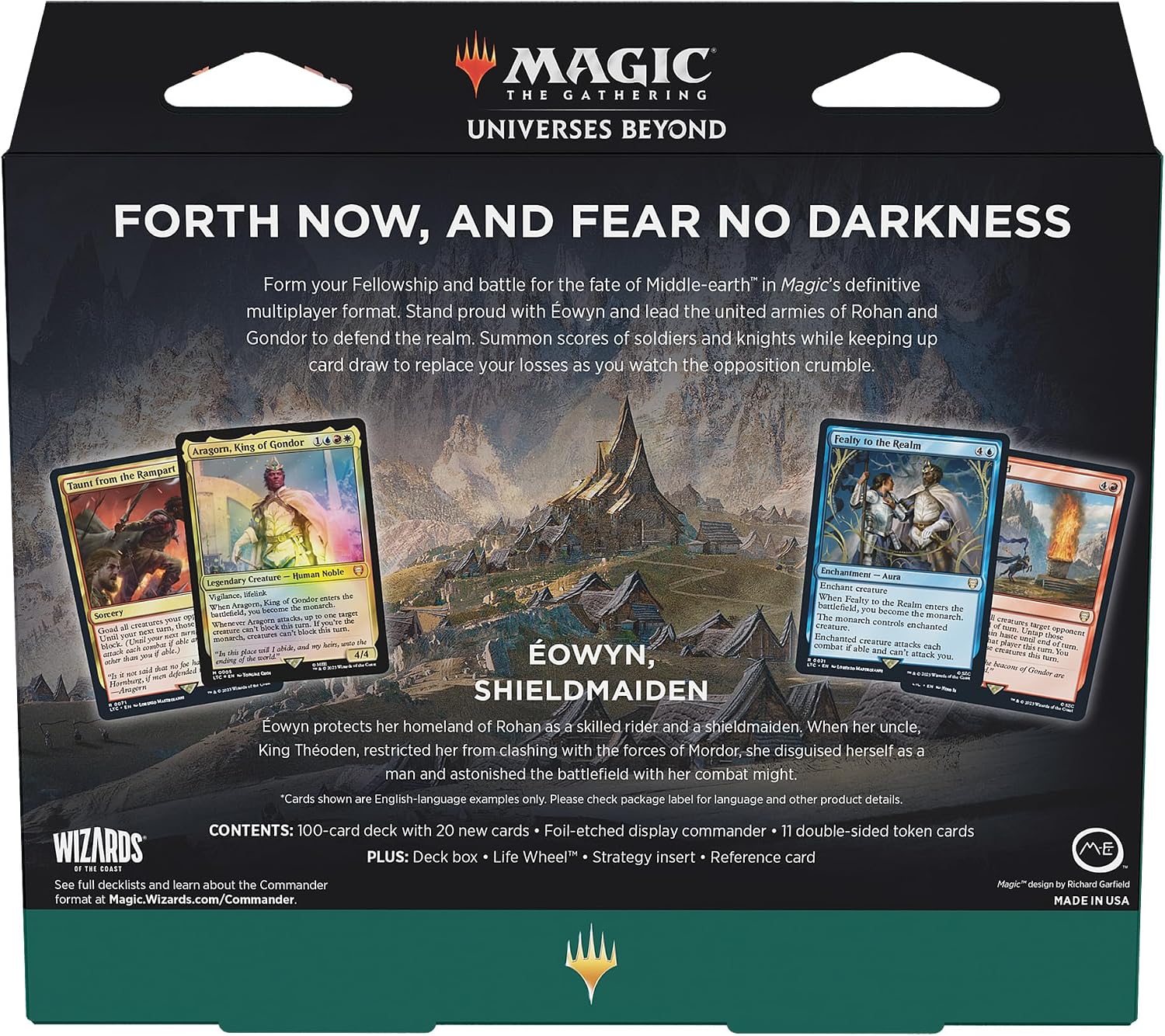 Magic: The Gathering TCG: Universes Beyond: The Lord of the Rings: Commander Deck - Riders of Rohan Card Game Wizards of the Coast