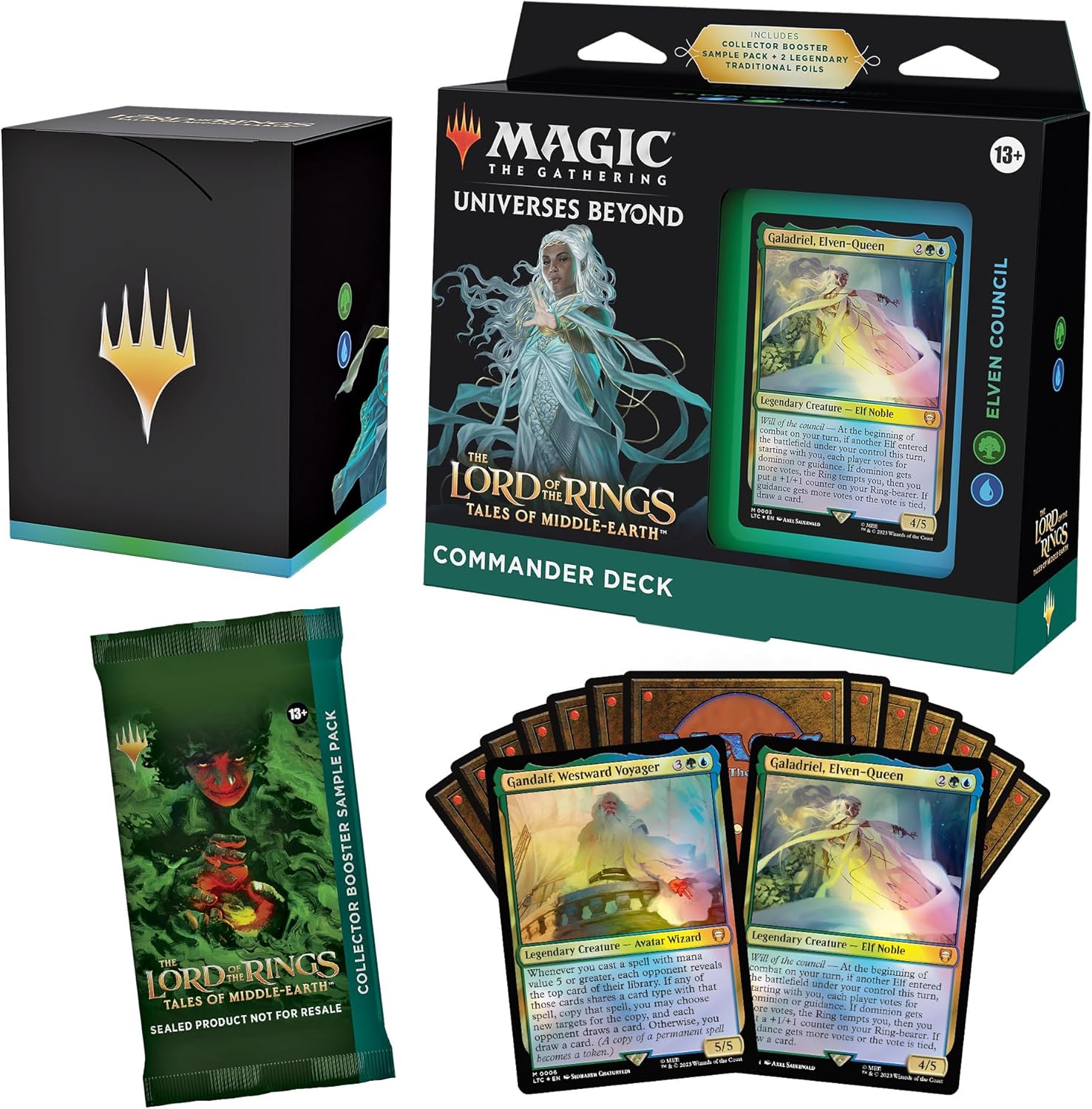 Magic: The Gathering TCG: The Lord of the Rings: Commander Deck Bundle - 4 Decks Card Game Wizards of the Coast
