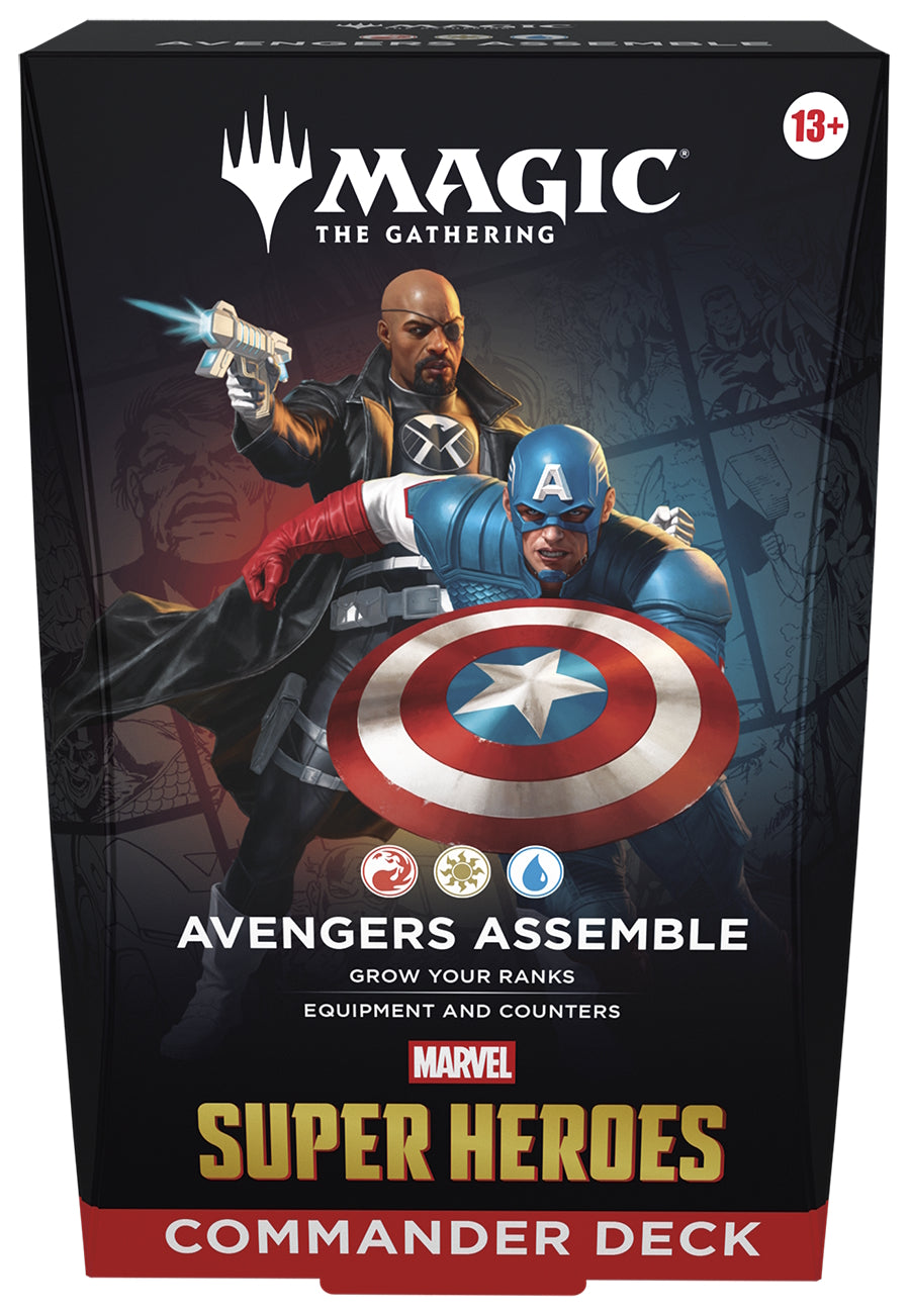 Magic: The Gathering TCG: Marvel Super Heroes Commander Display - Set of 4 Card Game Wizards of the Coast