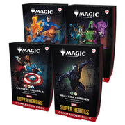 Magic: The Gathering TCG: Marvel Super Heroes Commander Display - Set of 4 Card Game Wizards of the Coast