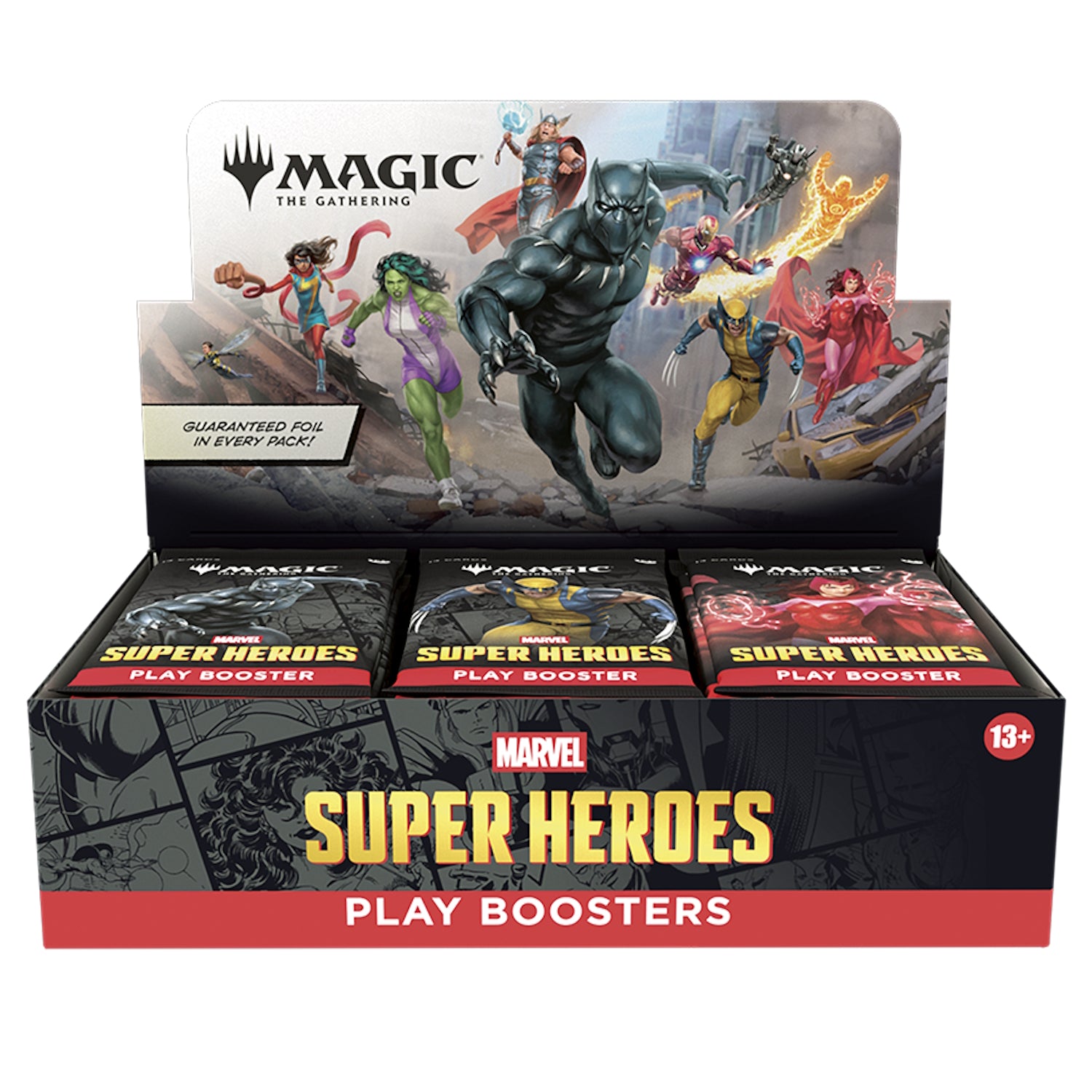 Magic: The Gathering TCG: Marvel Super Heroes Play Booster Box - 30 Packs Card Game Wizards of the Coast