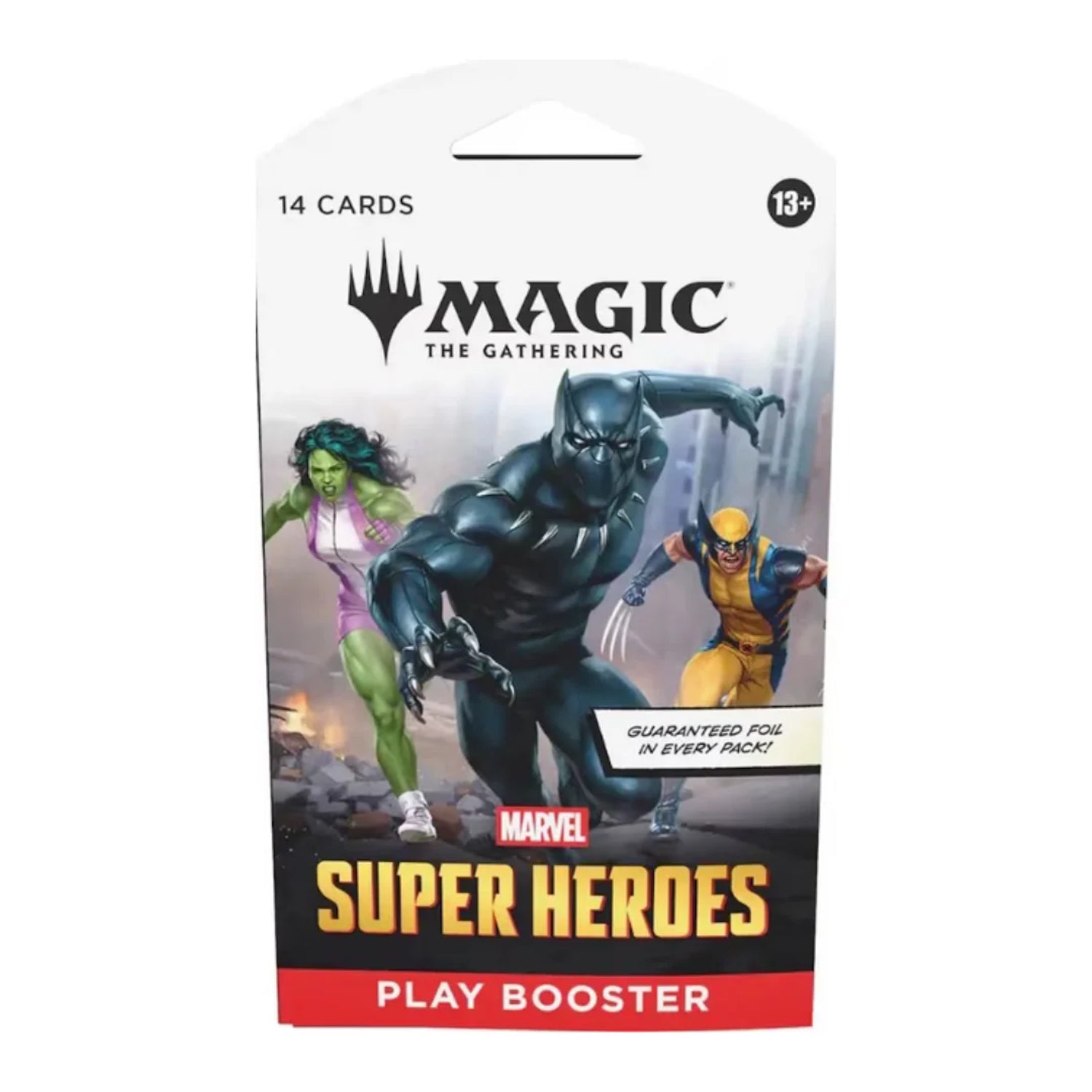 Magic: The Gathering TCG: Marvel Super Heroes Sleeved Play Booster Pack Card Game Wizards of the Coast