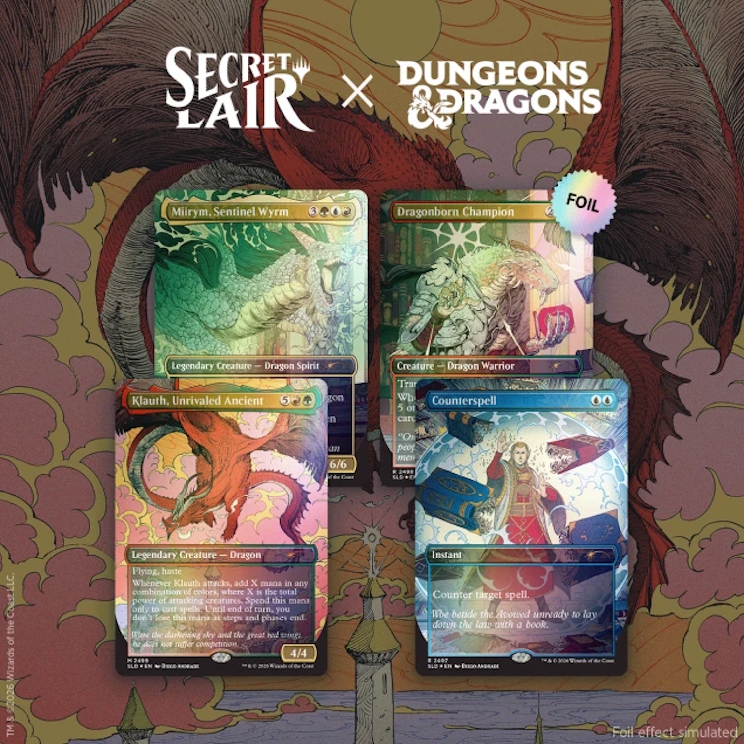 Magic: The Gathering TCG: Secret Lair x Dungeons and Dragons - Whispers in Candlekeep (Traditional Foil Edition) Card Game Wizards of the Coast