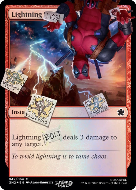 Magic: The Gathering TCG: Secret Lair x Marvel's Deadpool: I Fixed It (You’re Welcome) (Foil) Card Game Wizards of the Coast
