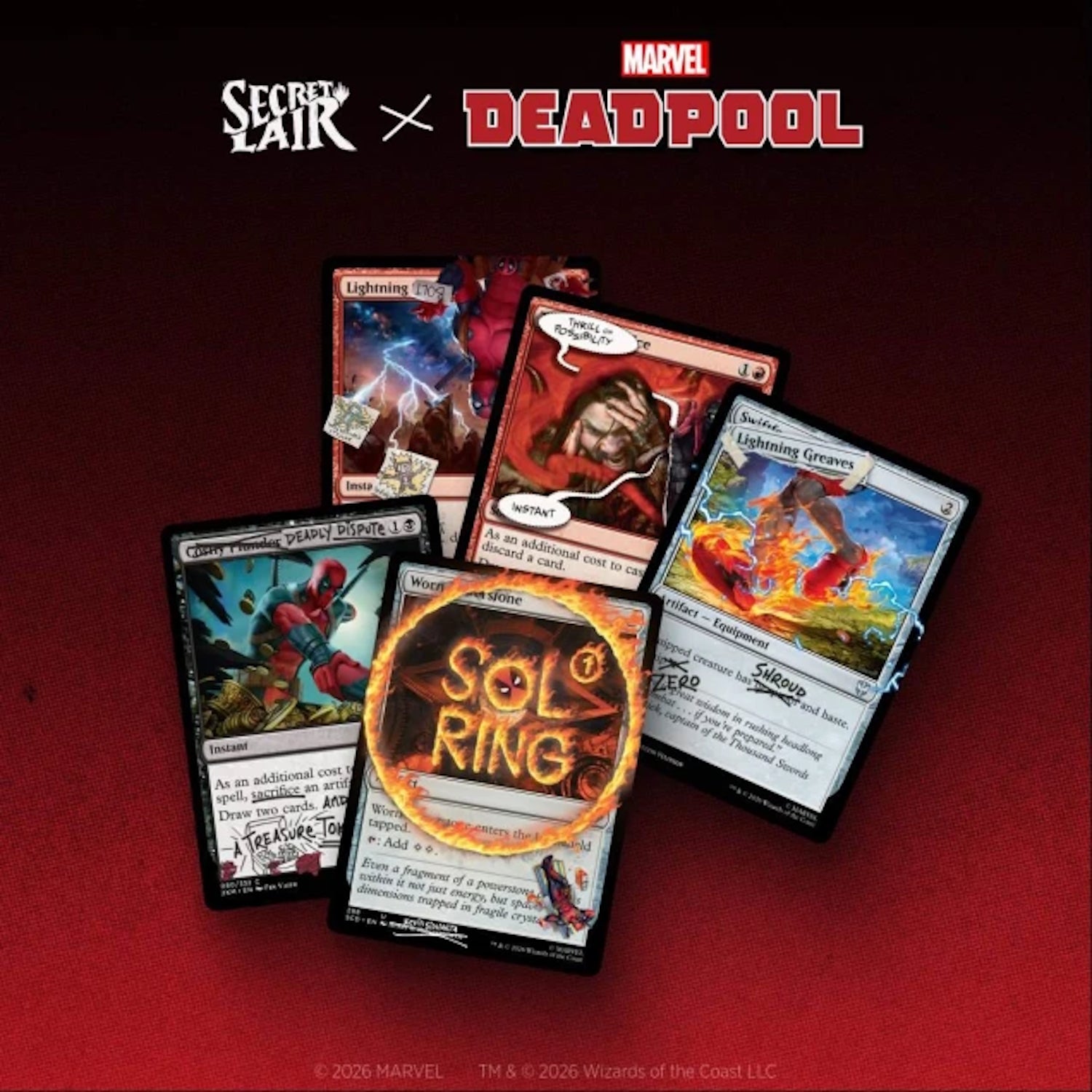 Magic: The Gathering TCG: Secret Lair x Marvel's Deadpool: I Fixed It (You’re Welcome) Card Game Wizards of the Coast