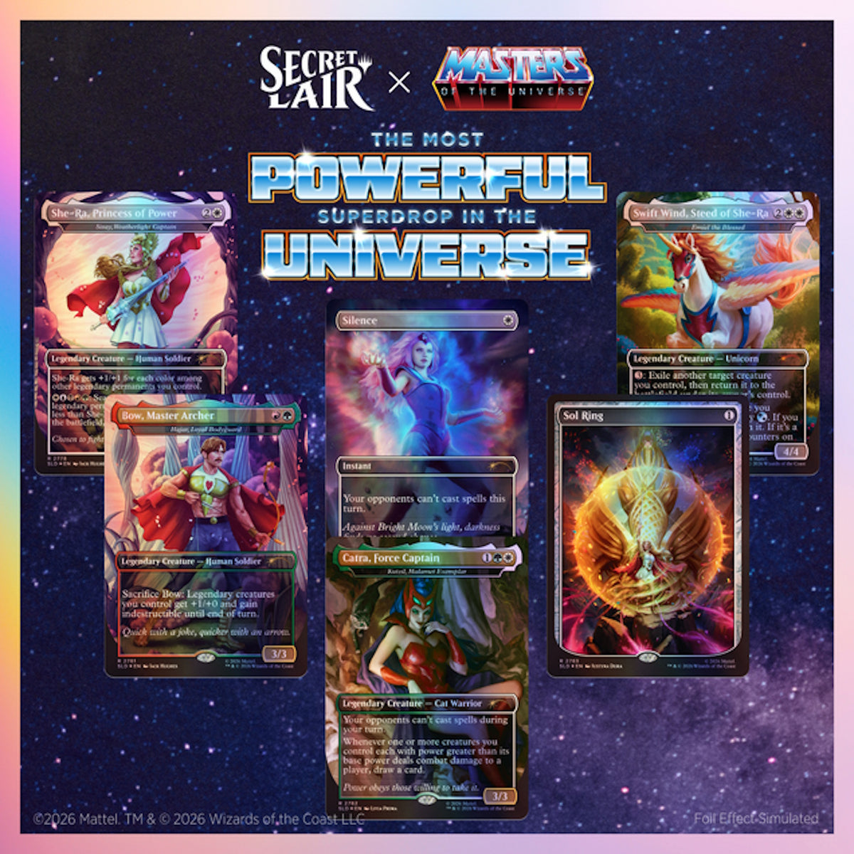 Magic: The Gathering TCG: Secret Lair x Masters of the Universe She-Ra, Princess of Power (Foil Edition) Card Game Wizards of the Coast