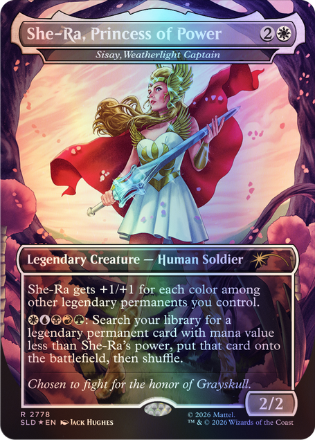 Magic: The Gathering TCG: Secret Lair x Masters of the Universe She-Ra, Princess of Power (Foil Edition) Card Game Wizards of the Coast