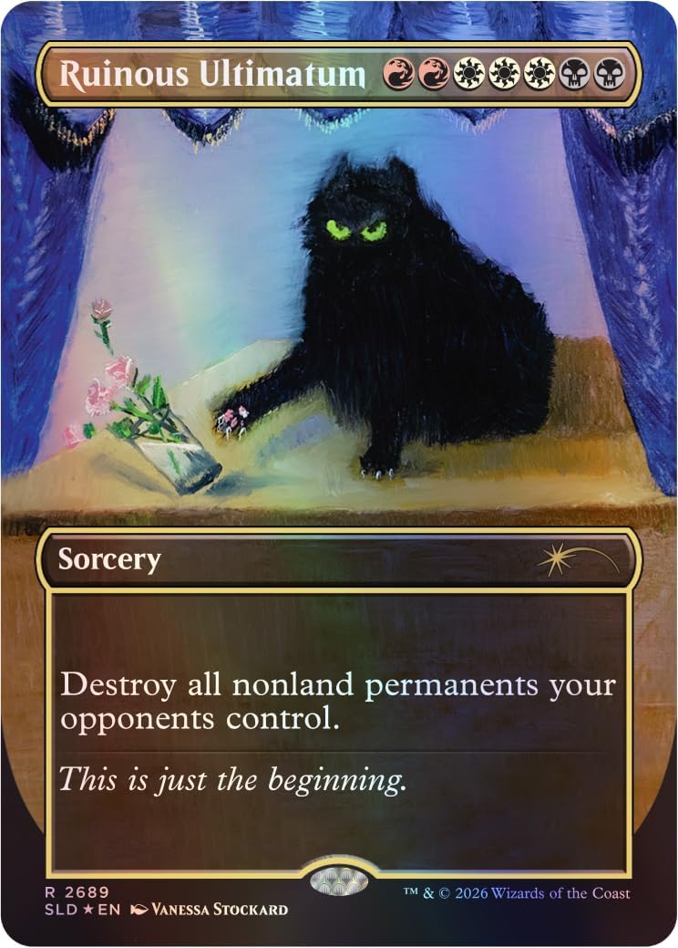 Magic: the Gathering TCG: Secret Lair - Purr Majesty (Traditional Foil Edition) Card Game Wizards of the Coast