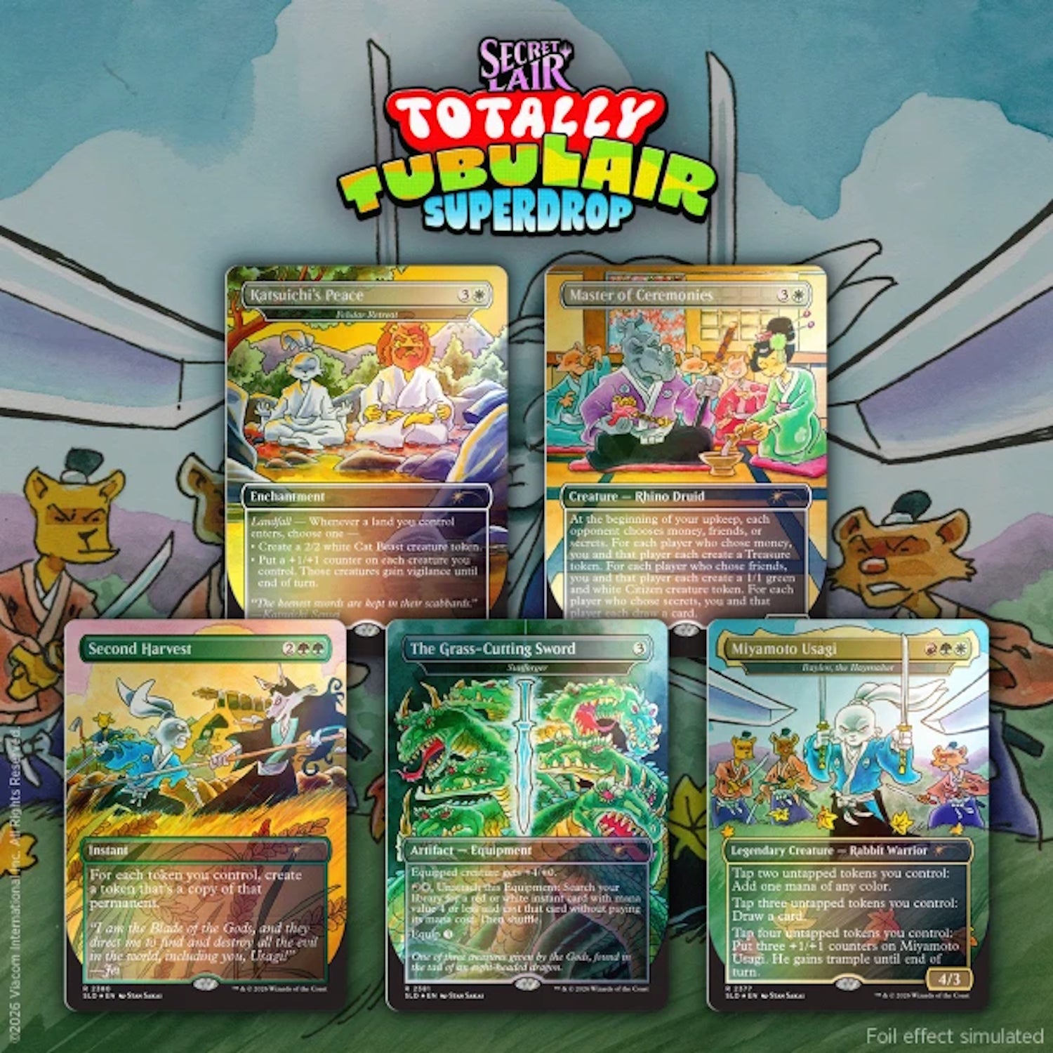 Magic: The Gathering TCG: Secret Lair Featuring: Stan Sakai (Traditional Foil Edition) Card Game Wizards of the Coast