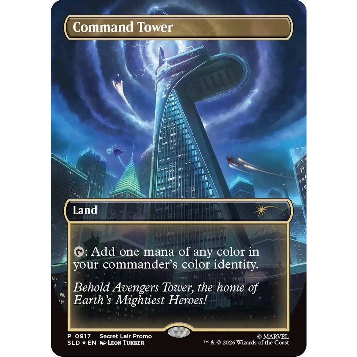 Magic: The Gathering TCG: Secret Lair x Marvel: Command Tower Foil Edition Card Game Wizards of the Coast